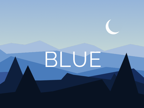 Blue | Landscape Art + Parallax 