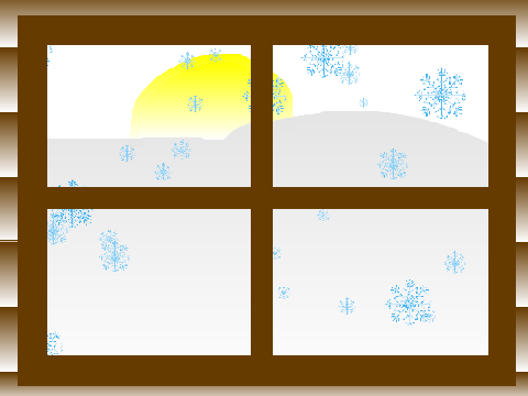 Sunrise Snow Falling