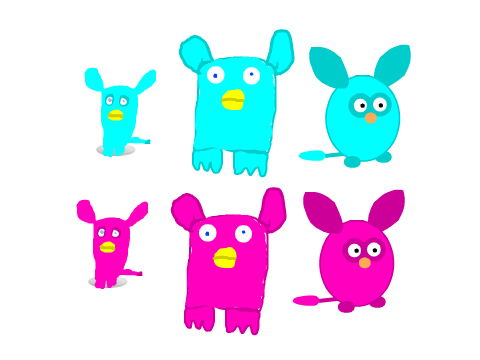Minecraftfurby and Marsia101 Version Sprites