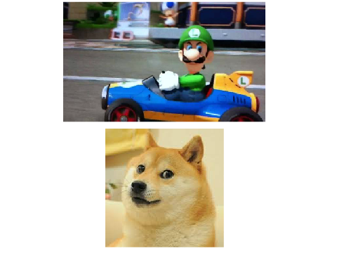 Luigi's Death Stare and Doge look alike?