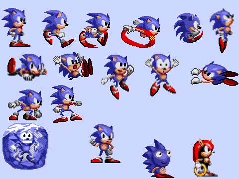 Custom HD Sonic 1/CD Sprites (Wip)