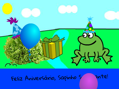 Feliz Aniversário, Sapinho Saltitante!