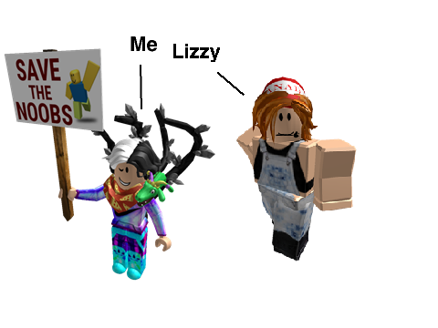 Me and Lizzy on Roblox