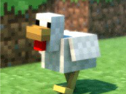 Add ur head on the chicken :3 haha