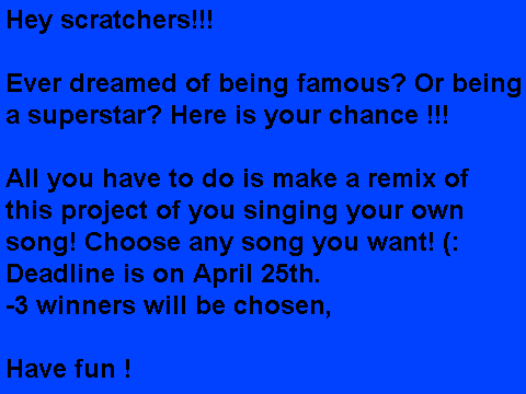 Become a superstar! :)