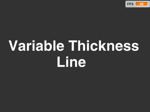 Variable Thickness Line