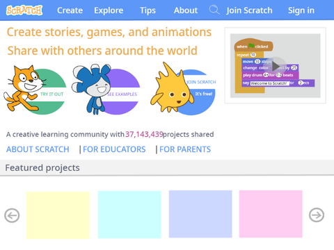 Scratch Home Page Simulator v2.1 (8/2018)