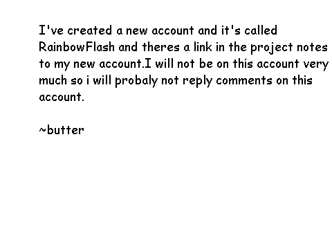 NEW ACCOUNT!