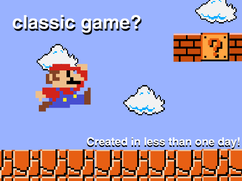 Super Mario Game Demo (Done in less than a day)