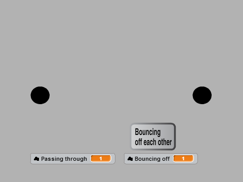 Bouncing or passing through? Your choice.
