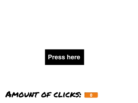 How many times will the button be clicked?