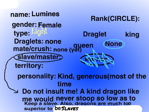 Dragon RPG Bio Sheet remix