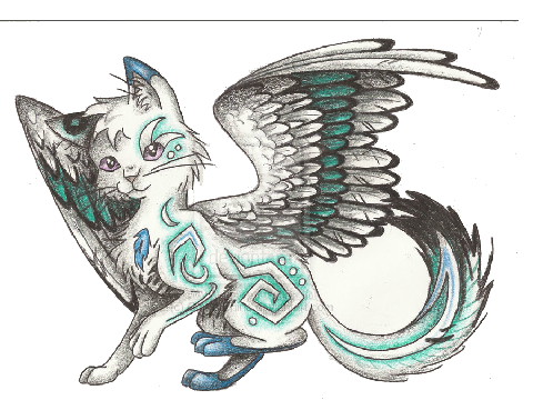 Cat with wings!