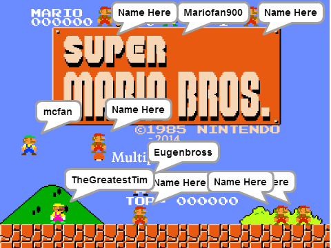 Add yourself in SMB in the multiplayer mode remix remix