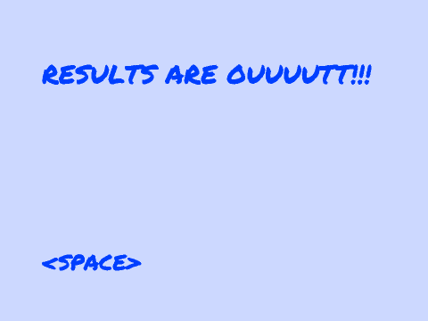 I didn't mean to die RESULTIES