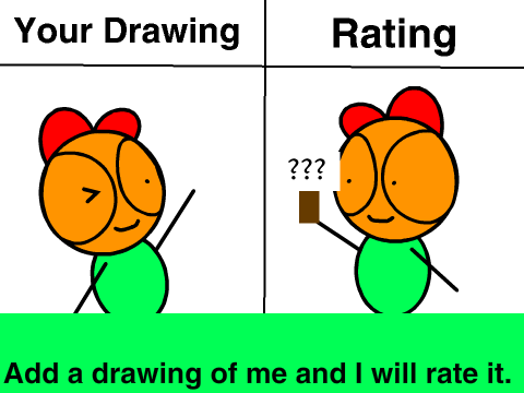 Add a drawing of me and I will rate it. [remix]