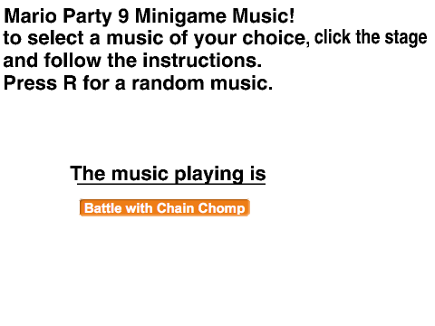 Mario Party 9 Minigame Music Selecter