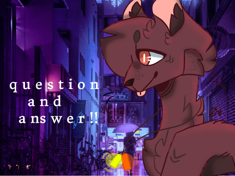 // question and answer!! []