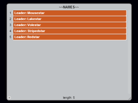 Warriors Name And Clan Generator v3 remix