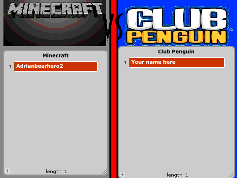 Minecraft VS Club Penguin