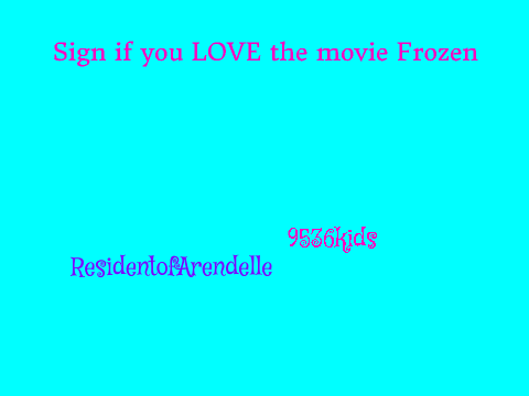 Sign if you LOVE Frozen remix