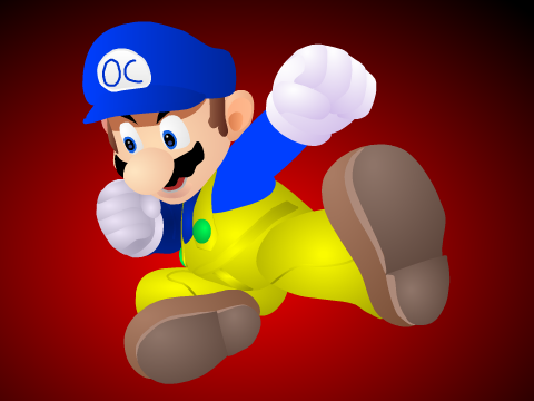 great mario art, bad ocmario art