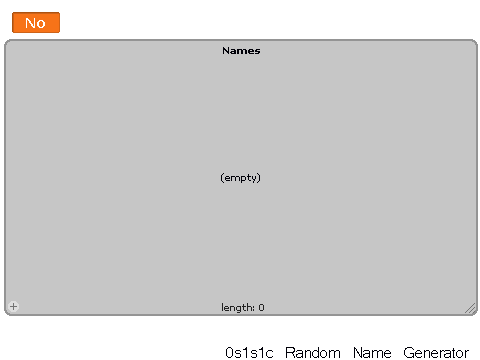 0s1s1c Random Name Generator