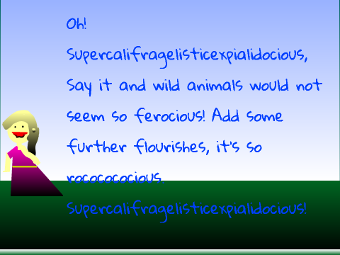 Supercaifragelisticexpialidocious song