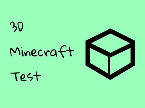 3D Minecraft Test - WIP