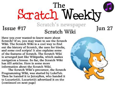 Issue #17- Scratch Wiki
