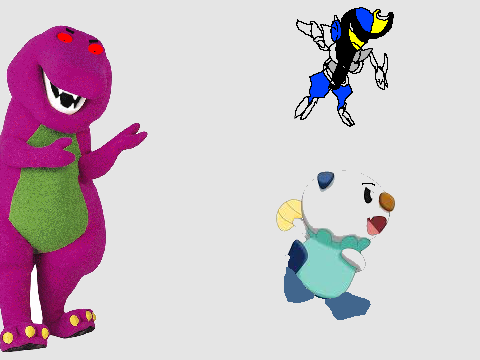 Add Yourself Running Away From Barney!!! remix