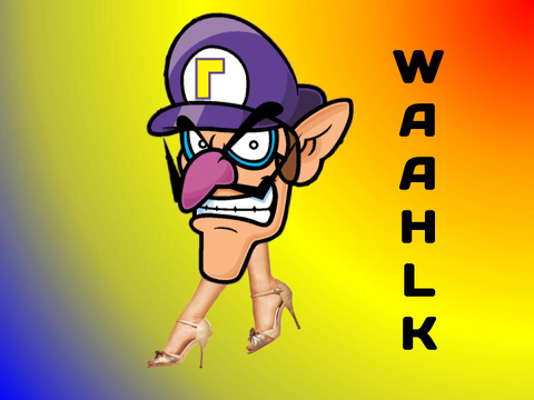 Waluigi Walking Sprite