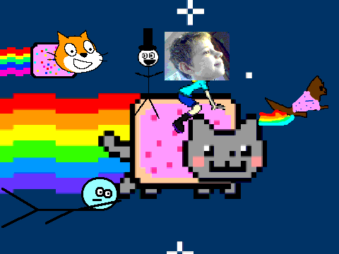 Add yourself riding the Nyan Cat![2]