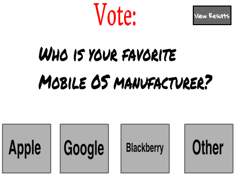 Vote: Favorite Mobile OS Manufacturer