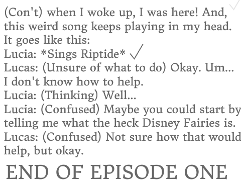 The Pixie || Ep. 1 Script remix