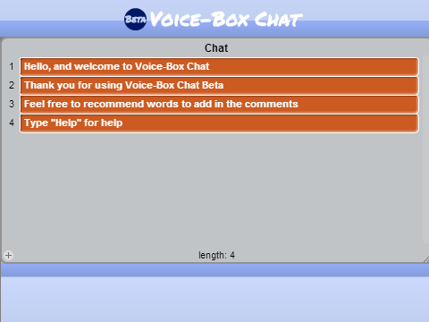 Voice-Box Chat Beta