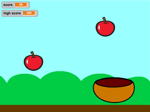 Apple Catch Game! (Rainbow)