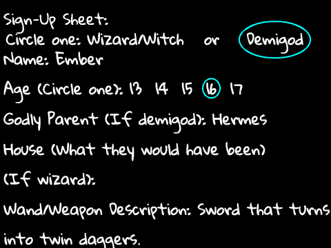 PJO/HP Crossover Sign Up remix