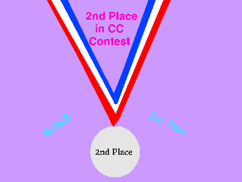 2nd Place Medal for McPie13