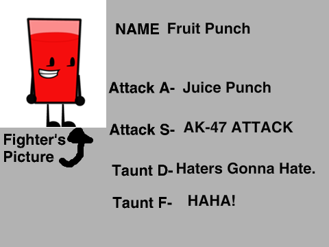 Object Brawl Character Regisration Form remix