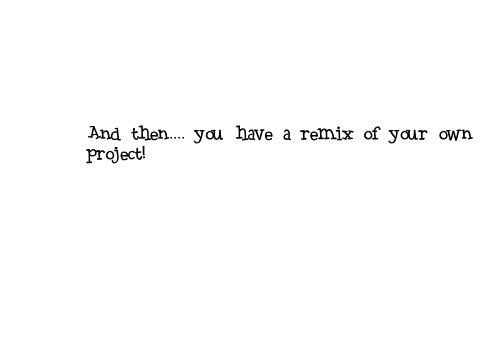 How to remix your own project remix
