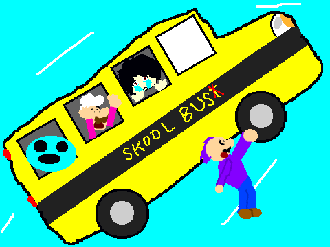 I added myself to the flying school bus!
