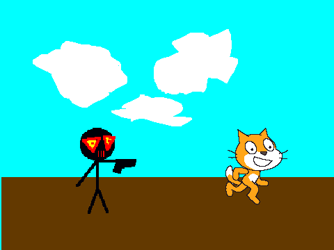 add yourself in pursuite of scrach cat!