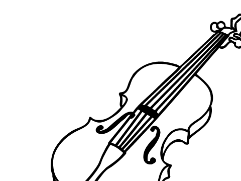 Violin Colouring Entery