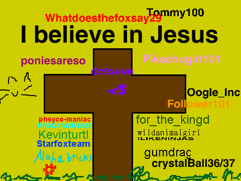 Sign Your Username If You Believe In Jesus 