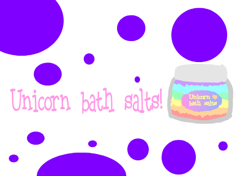 UNICORN BATH SALTS! :)