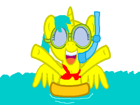 Sunny at Filewild's pool party CCE