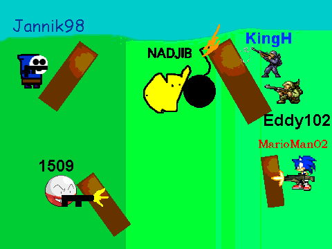 Add yourself in the War! with bomb if you like.