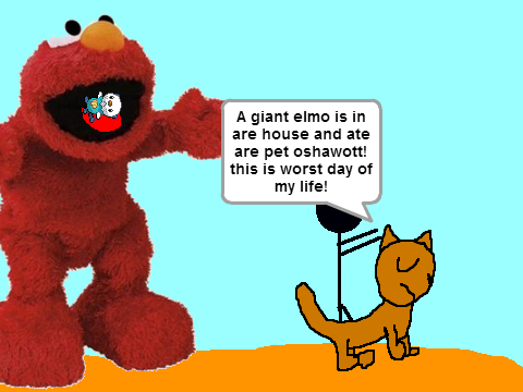 add yourself runing from elmo!!![1] remix