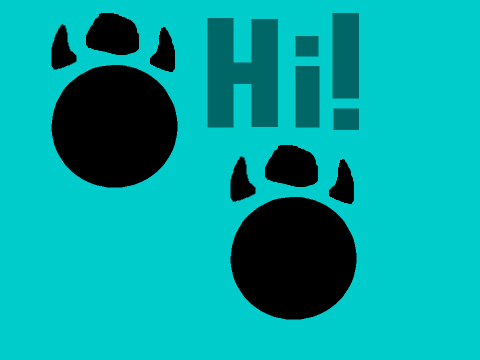 Hi (pawprints)